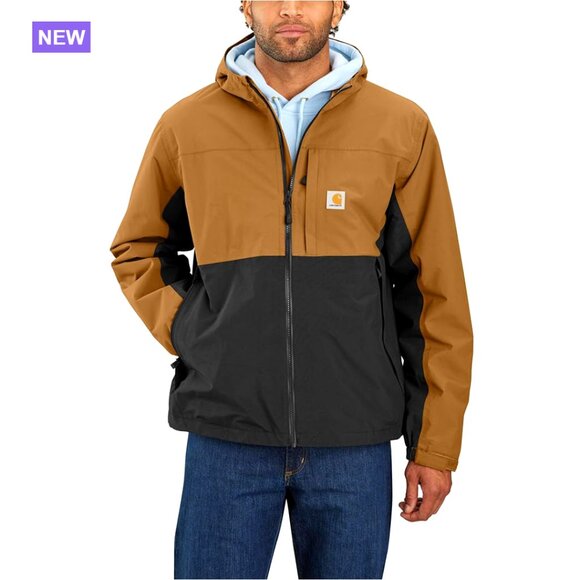 Waterproof Nylon Rain Jacket with Storm Defender Technology